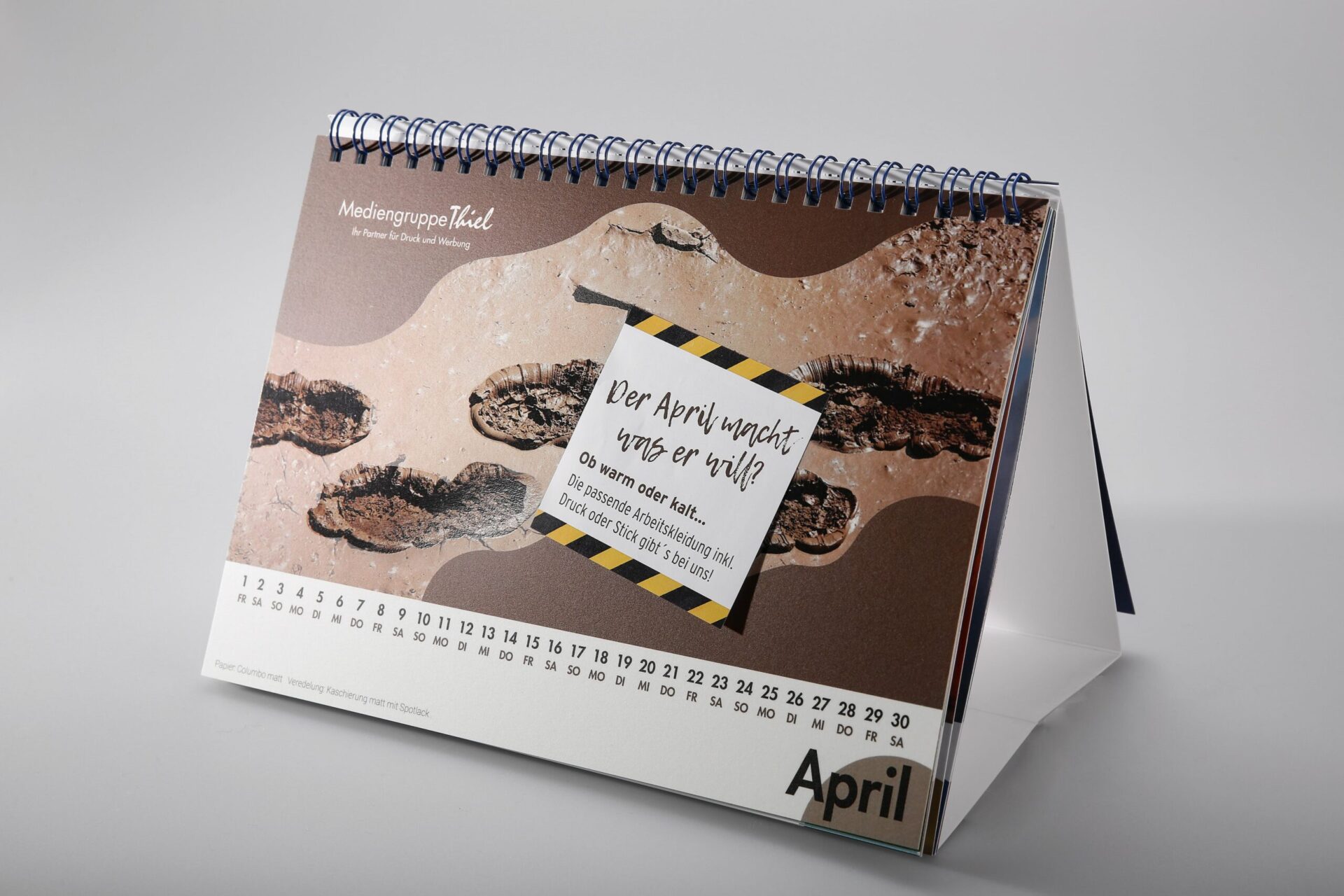 Tischkalender Mediengruppe Thiel Monat April
