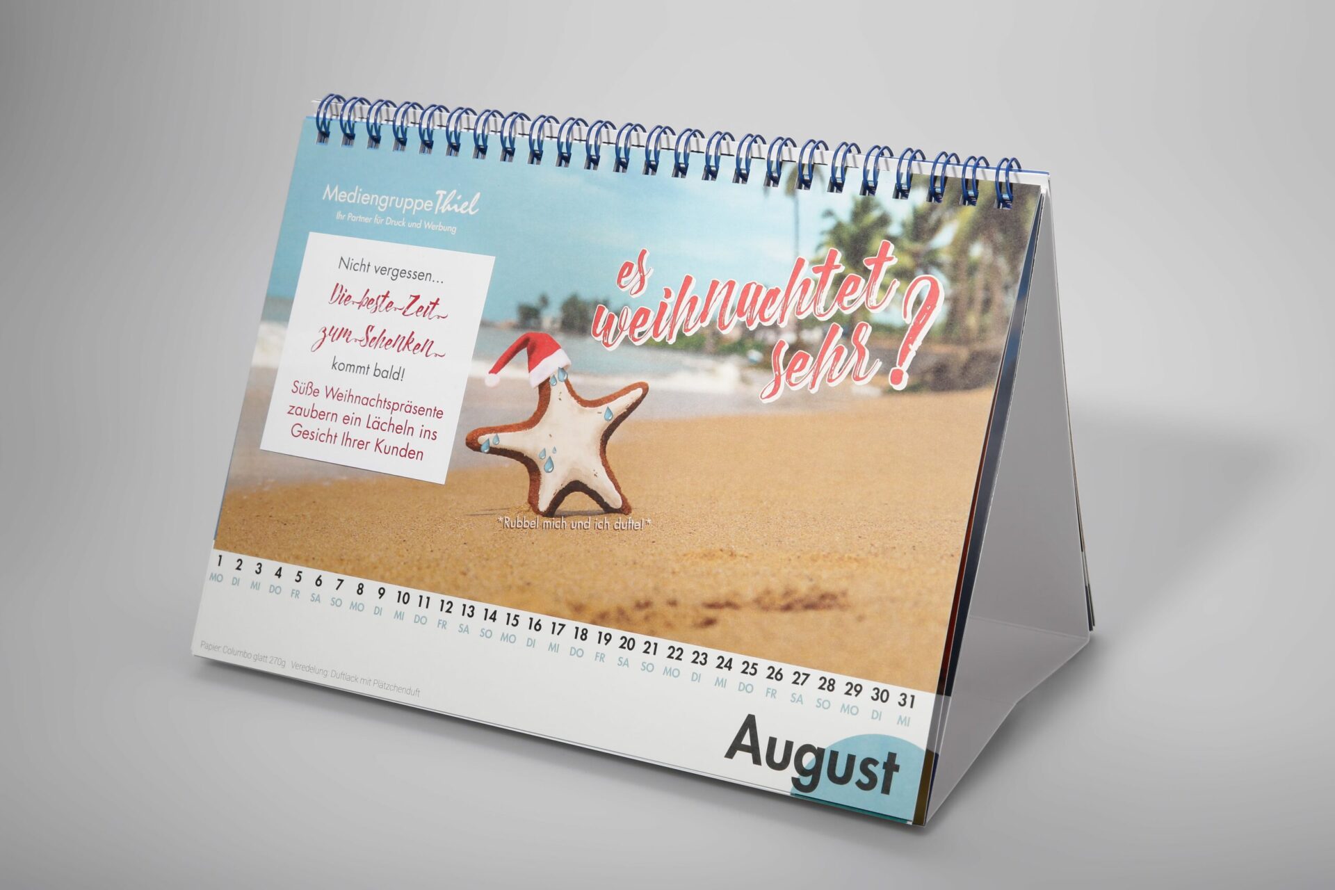 Tischkalender Mediengruppe Thiel Monat August