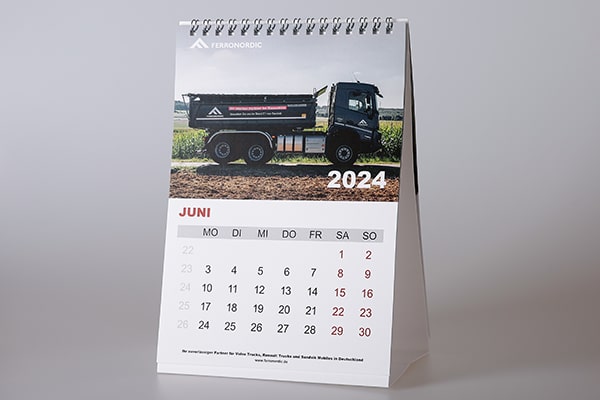Tischkalender 2024 Monat Juni