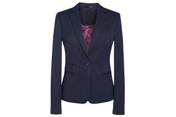 Damen-Blazer in Navy von Brook Taverner, ideal für Corporate Wear mit Logo-Stick oder Transferdruck.