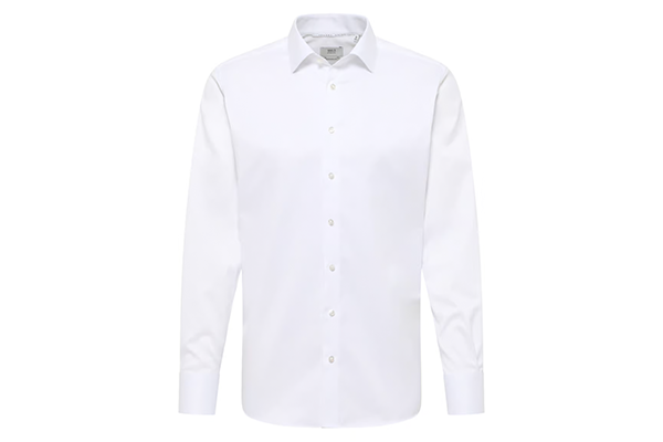 ETERNA weißes Herrenhemd, langarm – perfekte Basis für Corporate Wear mit Logo-Stick oder Transferdruck.