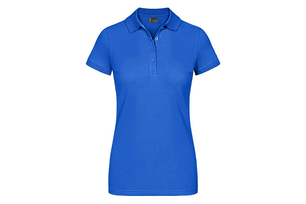 Royalblaues Promodoro Damen-Polo – ideal für Logo-Stick, Transferdruck oder Patches in Berlin-Brandenburg.