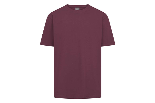 Bordeauxfarbenes Promodoro T-Shirt – ideal für Logo-Druck, Stick oder Patches in Berlin-Brandenburg.